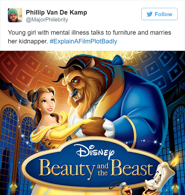 explain a film plot badly funny tweets