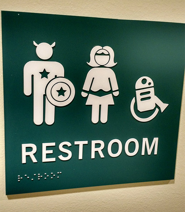 funny bathroom signs