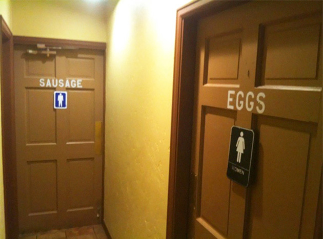 funny bathroom signs