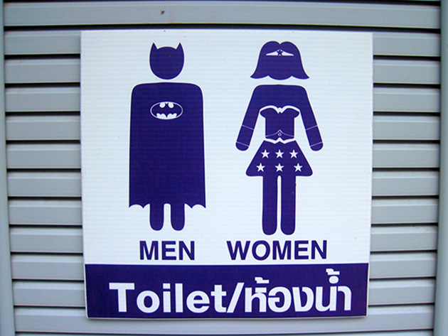 funny bathroom signs