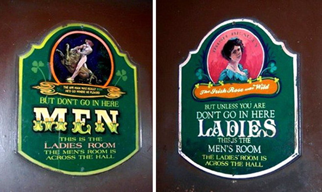 funny bathroom signs