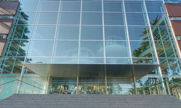 glass class futuristic library tokyo