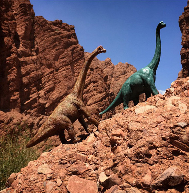 Travel Photos With Dinosaur Toys