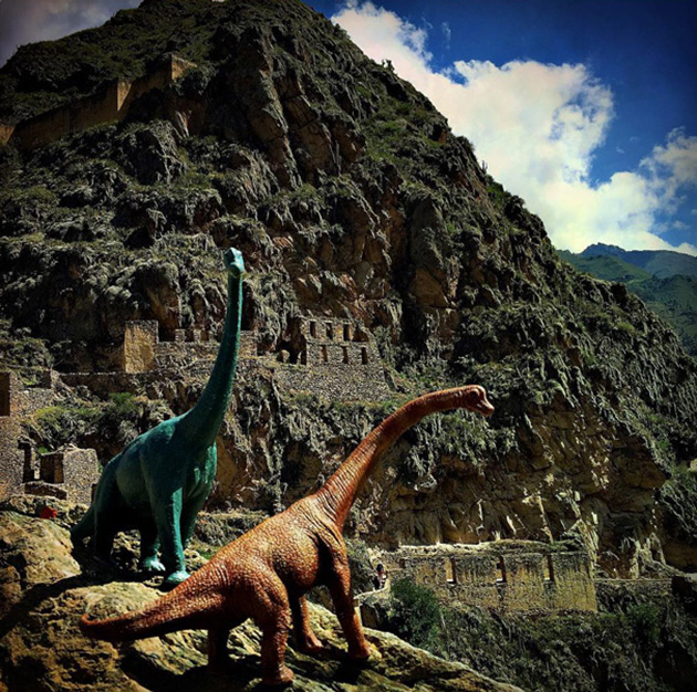 Travel Photos With Dinosaur Toys