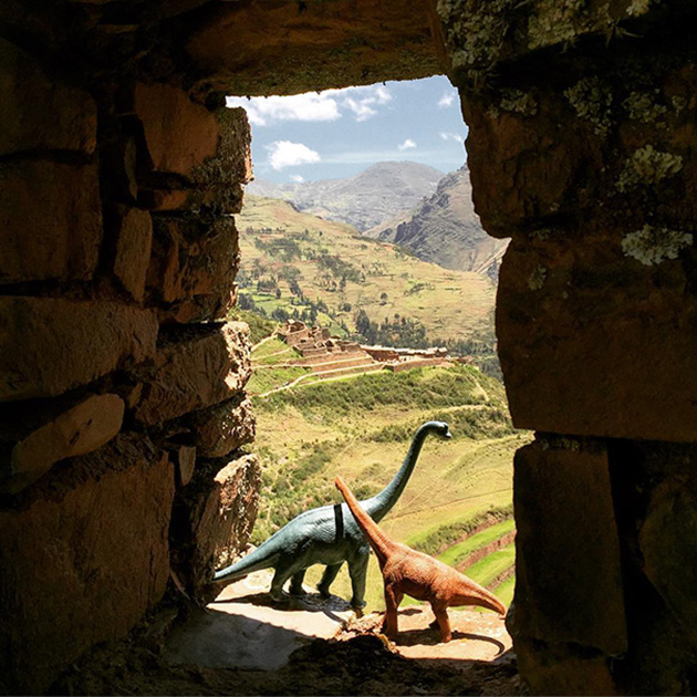 Travel Photos With Dinosaur Toys