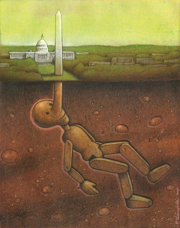 14 Brilliant And Satirical Drawings That Question The World We Live In (By Pawel Kuczynski)_08