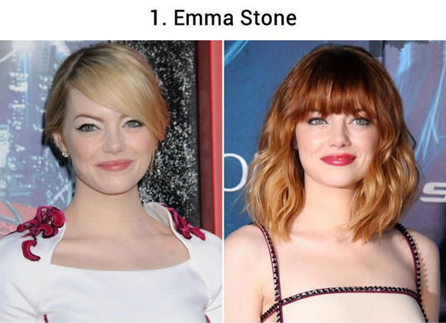 celebrities hair color