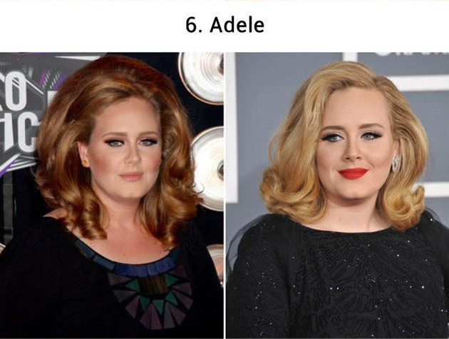 celebrities hair color