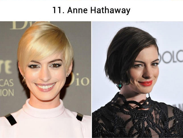 celebrities hair color
