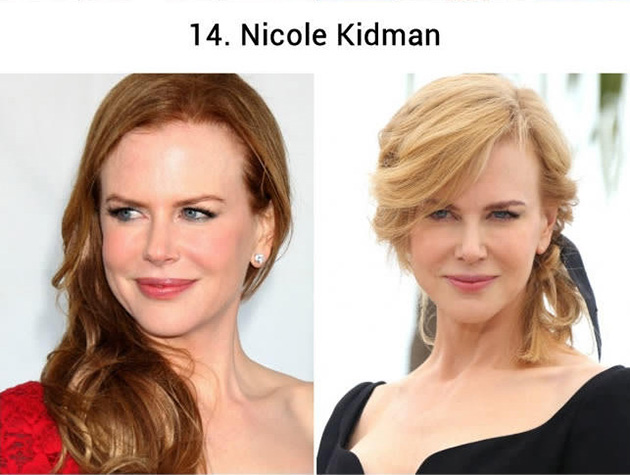 celebrities hair color