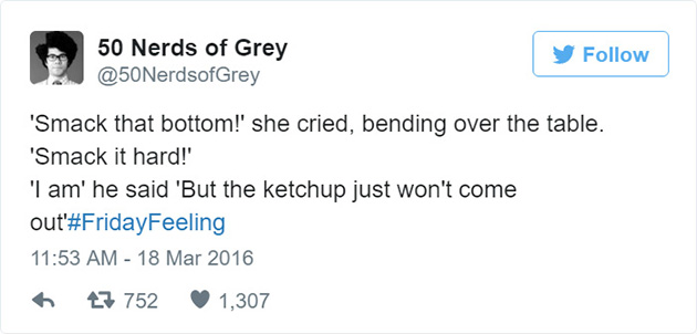 50 shades of grey parody tweets
