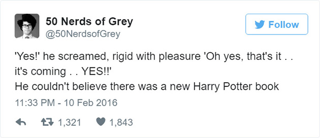 50 shades of grey parody tweets