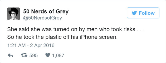 50 shades of grey parody tweets