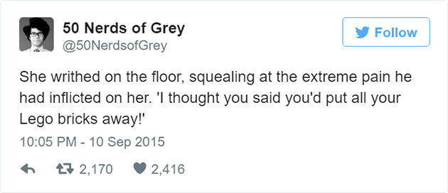 50 shades of grey parody tweets