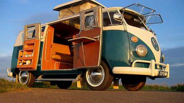 Volkswagen hippy van electric version