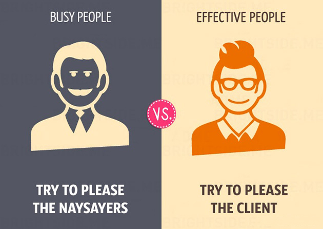differences between busy and effective people