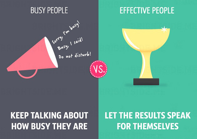 differences between busy and effective people