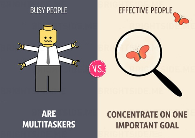 differences between busy and effective people