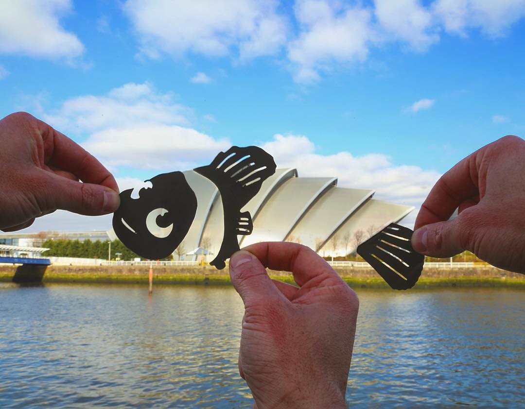 Artist Transforms Famous Landmarks Into Disney Scenes Using Only Paper