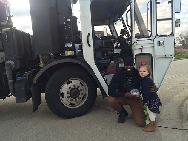 garbage man girl birthday gift cupcake