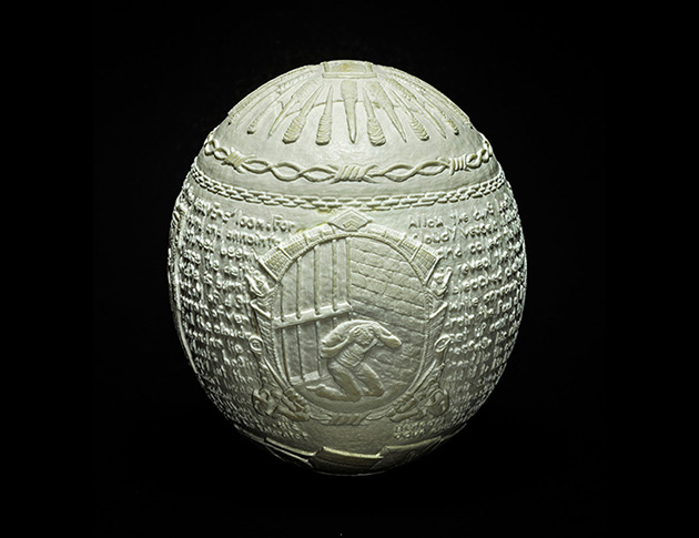 hatched prison Carving Egg Shells