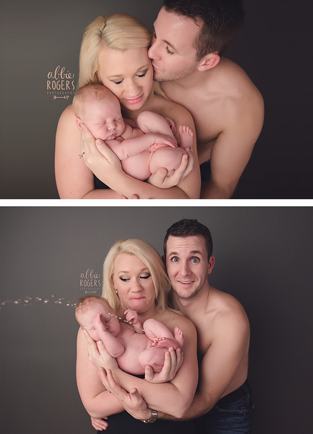 newborn baby photoshoot fails
