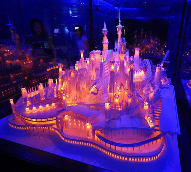 Miniature Castle Built Using Paper