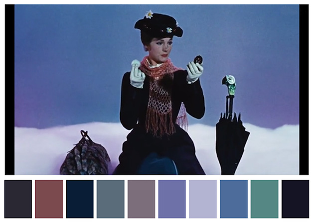 Color Palettes of Iconic Film Scenes
