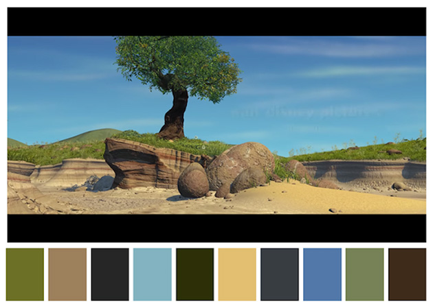 Color Palettes of Iconic Film Scenes