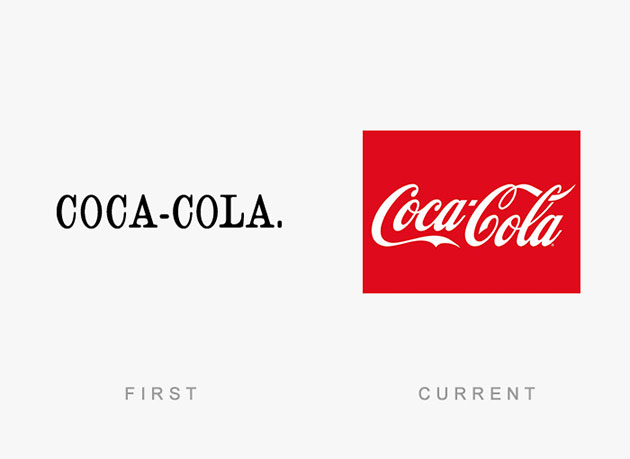 Famous Logos Then And Now