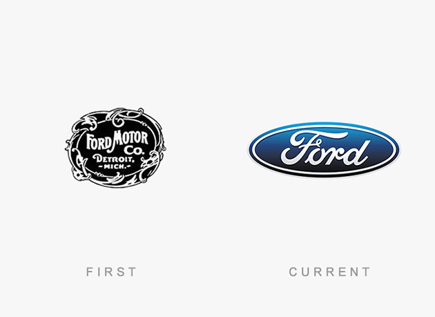 Famous Logos Then And Now