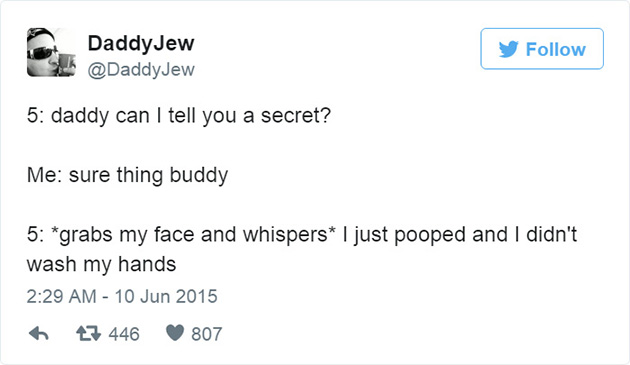 funny fatherhood parenting tweets