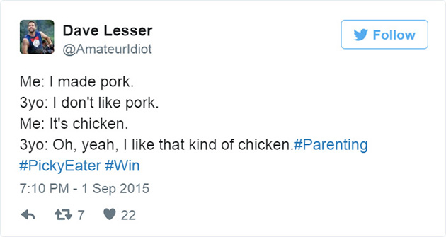 funny fatherhood parenting tweets