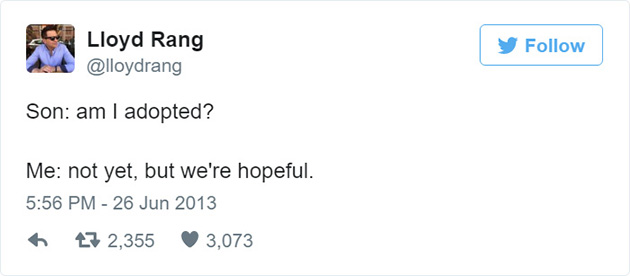 funny fatherhood parenting tweets