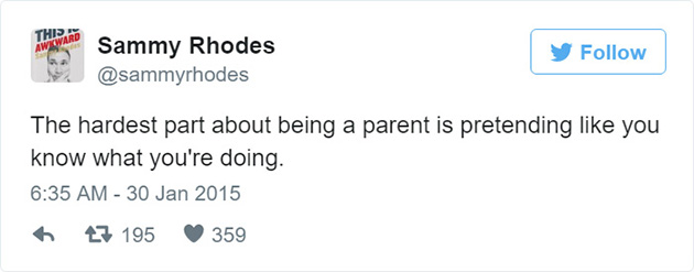 funny fatherhood parenting tweets
