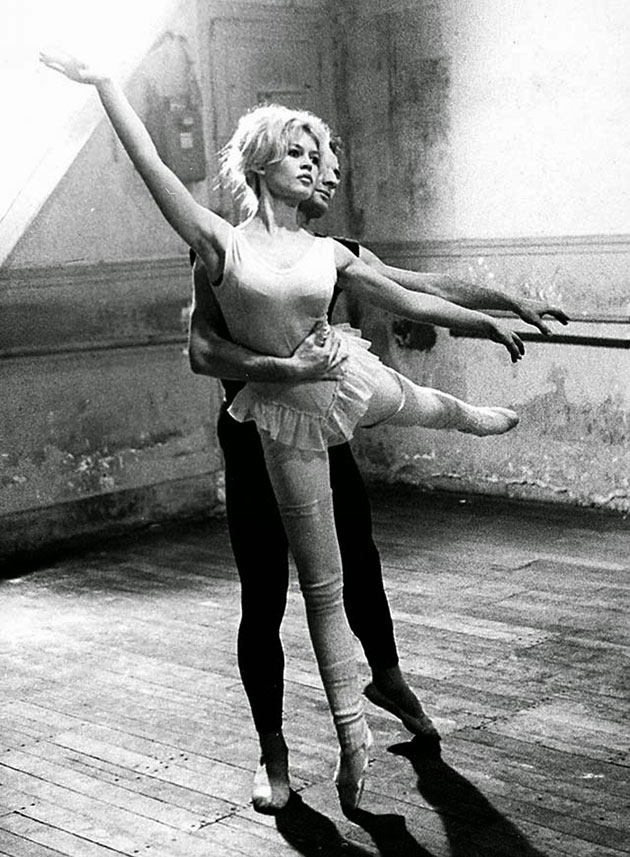 Brigitte Bardot as a Ballerina