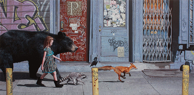 Hyperrealistic-Paintings-of-Children-and-Animals