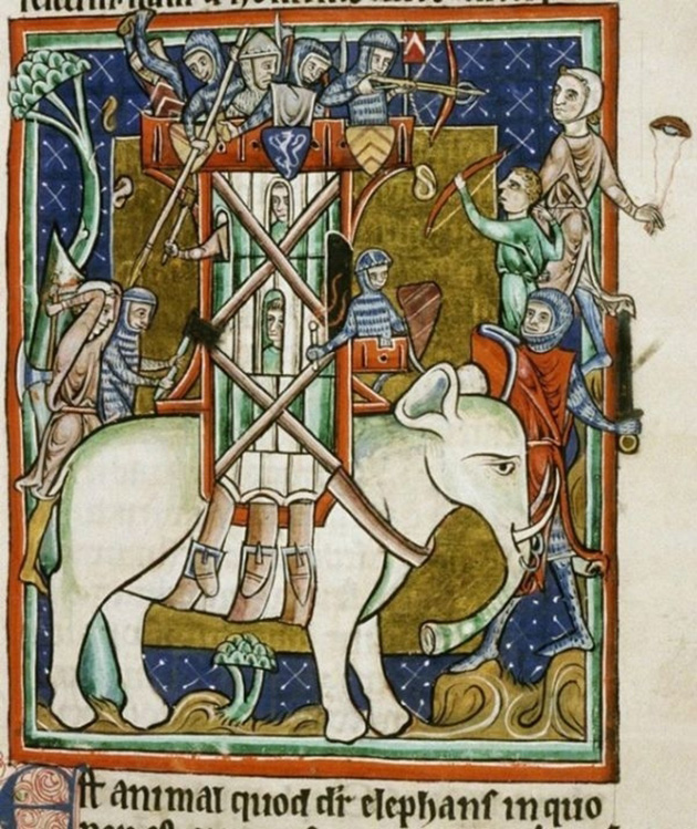 In the Middle Ages, artists knew about the existence of elephants, but they had only the descriptions of travelers to go by. 11
