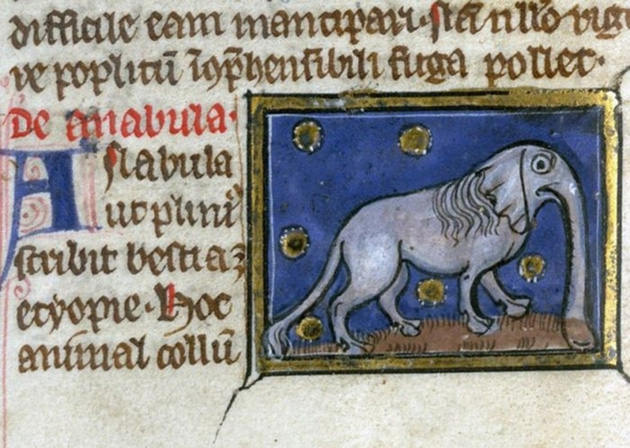 In the Middle Ages, artists knew about the existence of elephants, but they had only the descriptions of travelers to go by. 8