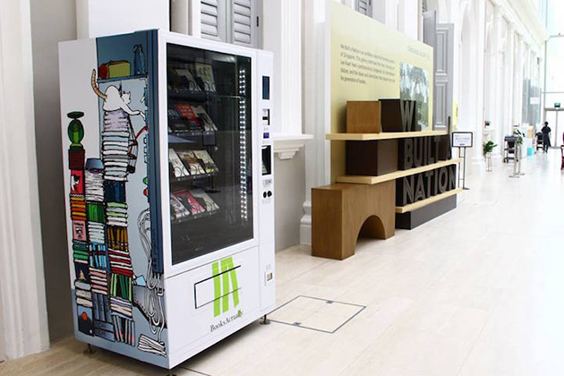 books vending machine Singapore