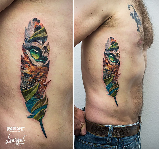 double exposure tattoos andrey lukovnikov