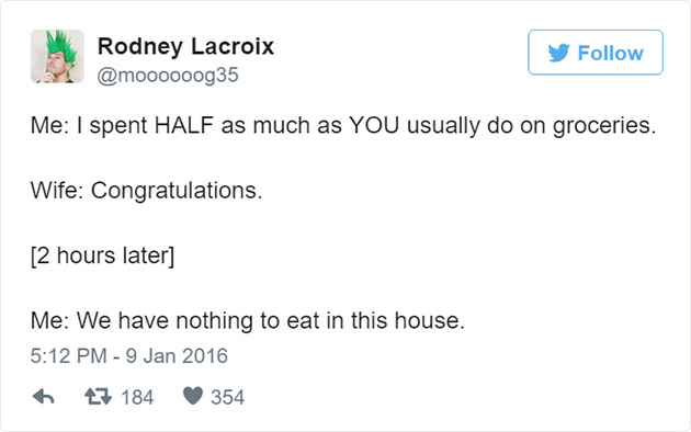 funny husband tweets