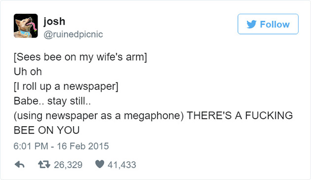 funny husband tweets