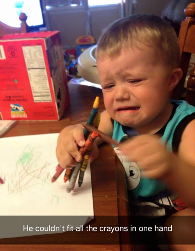 funny reasons why kids cry