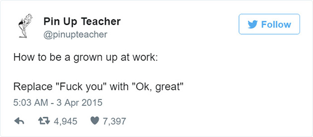 funny work tweets office job jokes