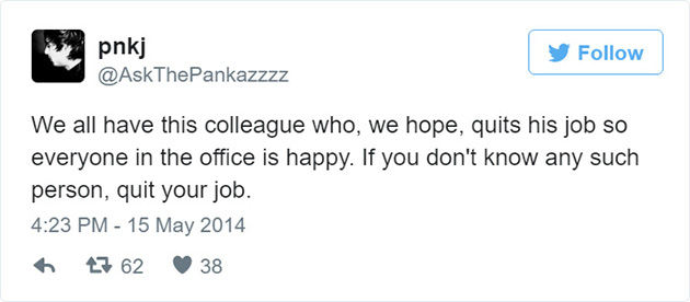 funny work tweets office job jokes