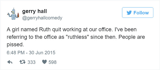 funny work tweets office job jokes
