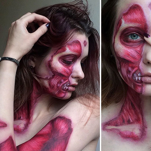 Saida Mickeviciute is a 19-year-old makeup artist 