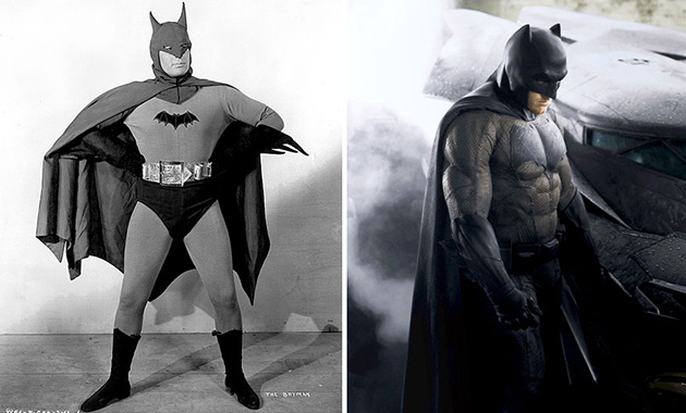 Superheroes Then And Now