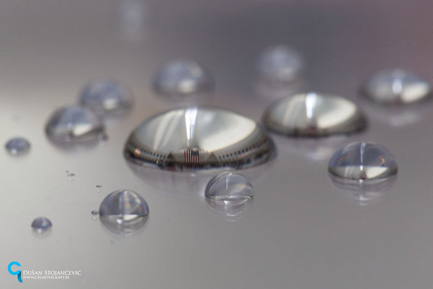 Cities In Water Drops